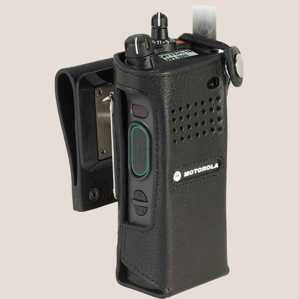 Motorola PMLN5657B Swivel Belt Loop Leather Case for APX 6000: PMLN5657A, PMLN5657