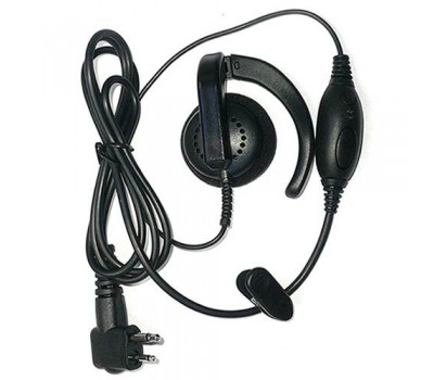 Motorola PMLN4443 Replacement C Style Earpiece w/Mic & PTT: PMLN4443A, PMLN4443AB