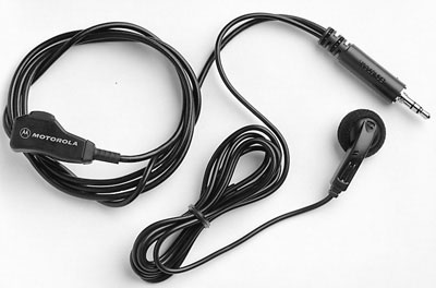 Motorola BDN6780A 2 Wire Earbud w/3.5mm Threaded Plug: BDN6780
