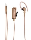 Motorola BDN6669A Beige 2 Wire Extra Loud Earpiece Combined Mic & PTT: BDN6669