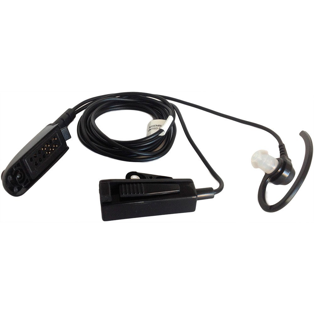 Motorola AARMN4029A Black 2 Wire Surveillance Kit w/Combined Mic & PTT: AARMN4029