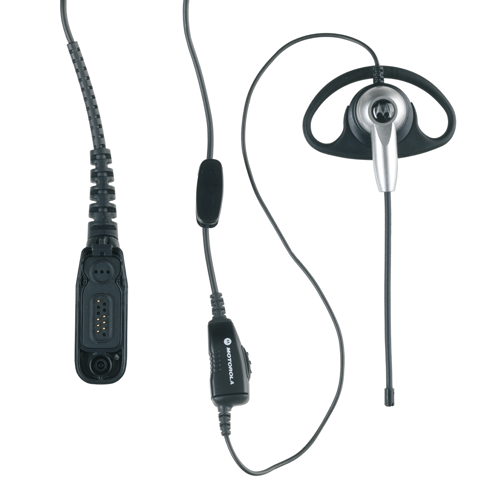 Motorola PMLN5096A D Shell Earpiece w/Boom Mic: PMLN5096