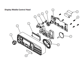 Motorola 3015638H01 Control Head Flex Cable: 3015638H01 Control Cable