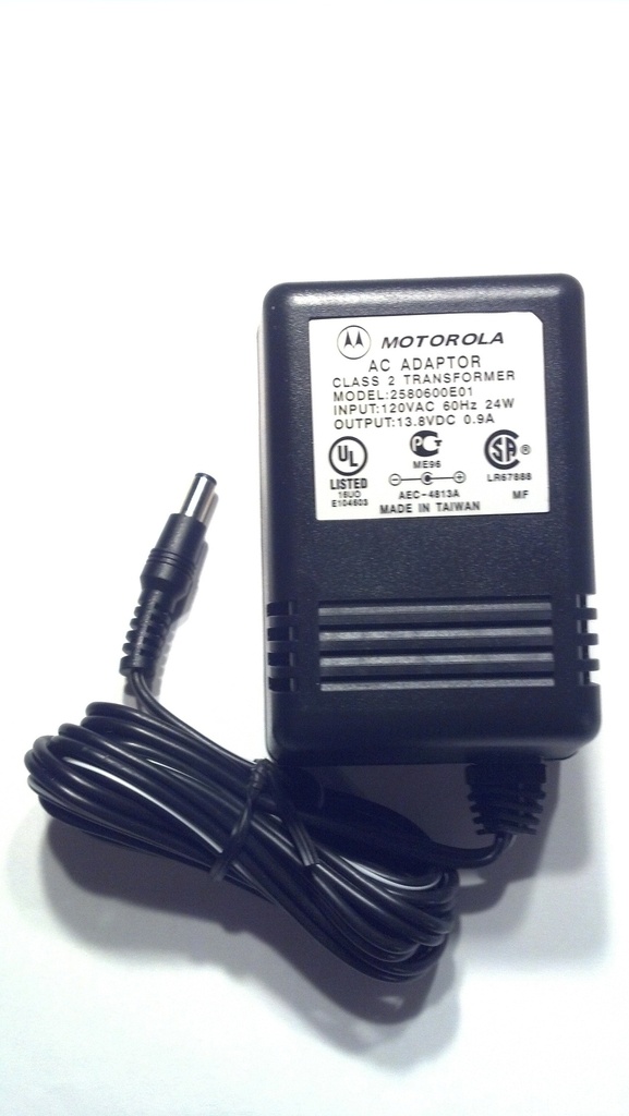 Motorola 2580600E01 Transformer for Rapid Chargers
