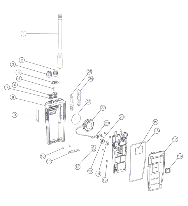Motorola 1586437Z02 Audio Jack Shroud