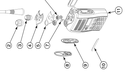 Motorola 3385906Z01 Top Escutcheon Adhesive