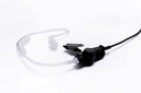 Black Threaded 3.5mm Receive Only w/Acoustical Clear Ear Tube